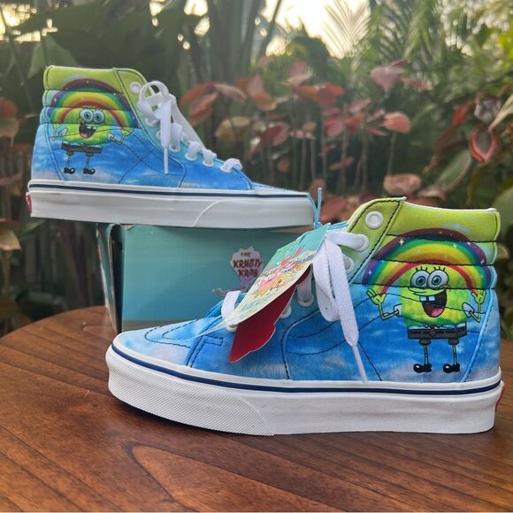 Vans SpongeBob Imaginaaation Sk8-Hi sneakers Limited Edition Unisex NEW - Picture 1 of 9
